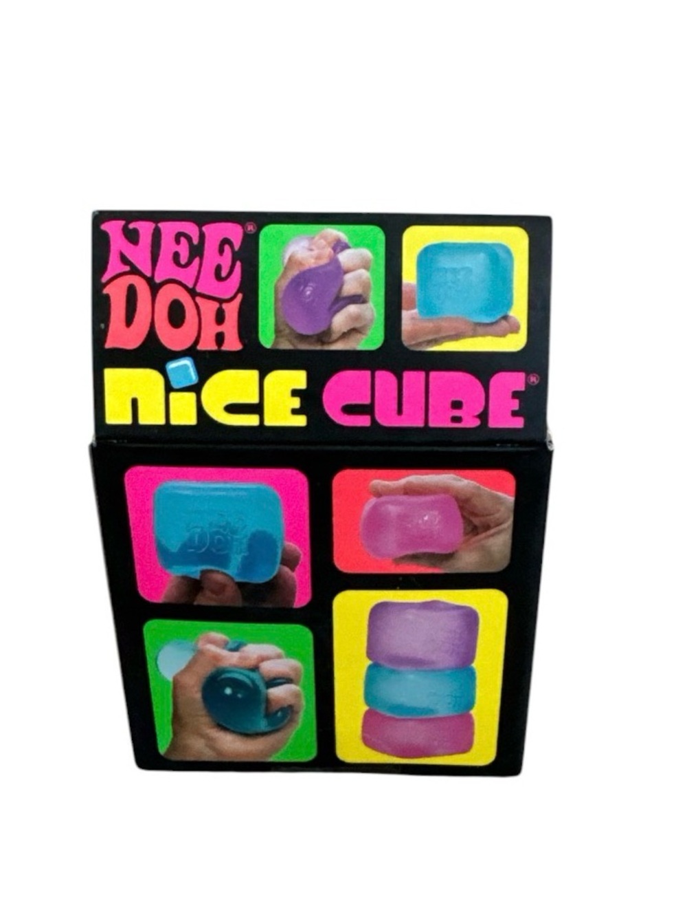 Schylling Nee Doh Nice Cube Super Solid Squishy Stress Sensory Toy Pink New - Picture 5 of 7